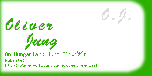 oliver jung business card